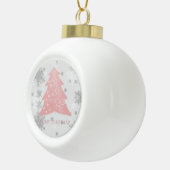 Rosa Weihnachtsbaum Gerahmte Ornamente (Rechts)