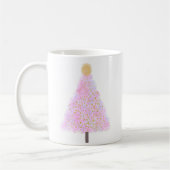 Rosa Weihnachtsbaum Kaffeetasse (Links)