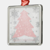 Rosa Weihnachtsbaum Keramik Ornament (Links)