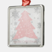 Rosa Weihnachtsbaum Keramik Ornament Aus Metall (Links)