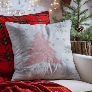 Rosa Weihnachtsbaum Kissen Kissen