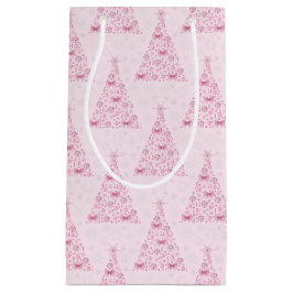 Rosa Weihnachtsbaum Kleine Geschenktüte