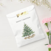 Rosa Weihnachtsbaum mit Ornamenten Geschenktütchen (Versiegelt)