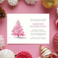 Rosa Weihnachtsbaum Modernes Holiday Cocktail Part
