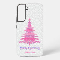 Rosa Weihnachtsbaum Name Custom Elegant Moderne