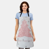 Rosa Weihnachtsbaum-Schürze Schürze (Getragen)