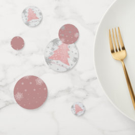 Rosa Weihnachtsbaum Tafelkonfetti Konfetti