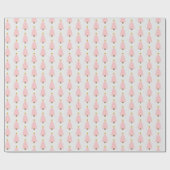 Rosa Weihnachtsbaum und Golden Star Geschenkpapier (Flach)