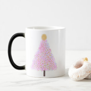 Rosa Weihnachtsbaum Verwandlungstasse