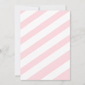 Rosa Weihnachtsbaum Weihnachtswünsche für Kindersp Einladung (Rückseite)