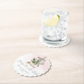 Rosa Weihnachtsbaumdusche Untersetzer (Vor Ort)