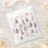 Rosa Weihnachtsbäume Geschenktütchen (Ausgeschnitten)