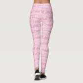 Rosa Weihnachtsbäume Leggings (Rückseite)