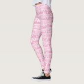 Rosa Weihnachtsbäume Leggings (Links)