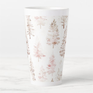 Rosa Weihnachtsbäume Milchtasse