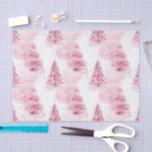 Rosa Weihnachtsbäume Seidenpapier (Handwerk)