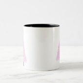 Rosa Weihnachtsbaumkaffee Tasse (Mittel)