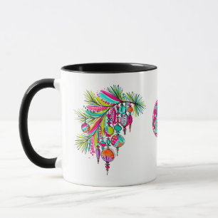 Rosa Weihnachtsbaumschmuck Ästhetik Tasse