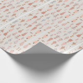 Rosa Weihnachtsbaumumhüllungspapier Geschenkpapier (Ecke)