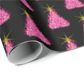 Rosa Weihnachtsbaumwrapppapier Geschenkpapier (Rolleneckpunkt)