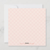 Rosa Weihnachtsdusche Einladungen (Rückseite)