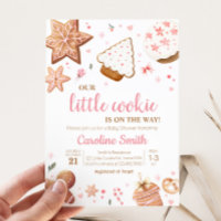 Rosa Weihnachtsdusche Kleine Kekse Kinderdusche