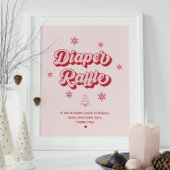 Rosa Weihnachtsdusche Windelwanne Windelwanne Poster