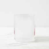 Rosa Weihnachtsfeier mit Glitzer Mattglastasse (Mittel)