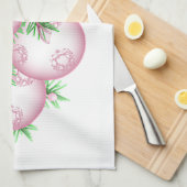 Rosa Weihnachtsflitter-Geschirrtücher Küchentuch (Viertel Falte)