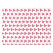 Rosa WeihnachtsFolk Art Tree Tablecloth Tischdecke (Vorderseite (Horizontal))