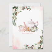 Rosa Weihnachtsgebäck für zwei Winter Geburtstag Einladung (Rückseite)