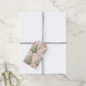 Rosa Weihnachtsgeschenkanhänger Geschenkanhänger (Mit Garn)