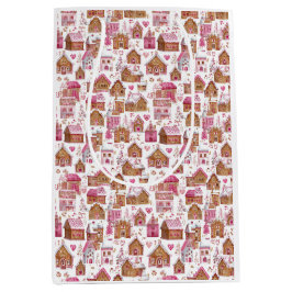 Rosa Weihnachtsgeschenktasche – Einzigartige Feier Mittlere Geschenktüte