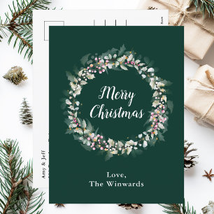 Rosa Weihnachtsgirlande Frohe Weihnachten