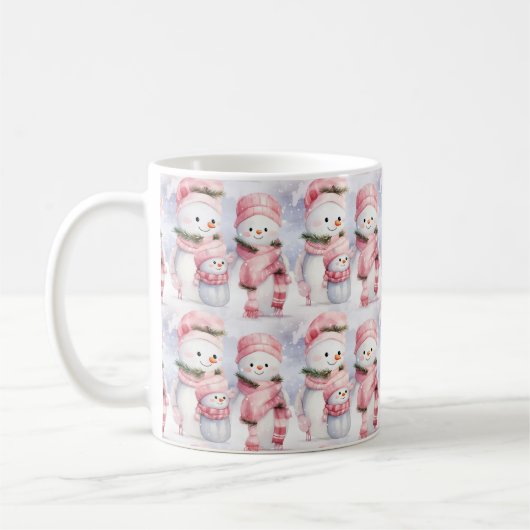 Rosa Weihnachtskaffee Tasse (Links)