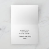 Rosa Weihnachtskarten Feiertagskarte (Innenseite)