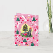 Rosa Weihnachtskatze (Rückseite)