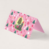 Rosa Weihnachtskatze (Rückseite)