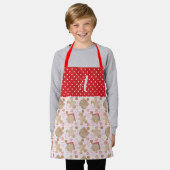 Rosa Weihnachtskochtopf Schürze, Kleine Schürze (Getragen)