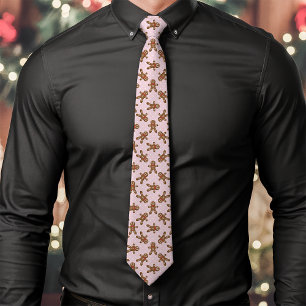 Rosa Weihnachtsmann-Polka-Punkt-Weihnachten Krawatte