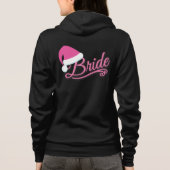 Rosa Weihnachtsmannmütze Brie Sweat Shirt schwarz (Rückseite)