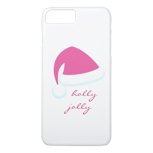 Rosa Weihnachtsmannmütze iPhone 7 Case-Mate iPhone Hülle (Rückseite)