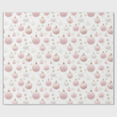 Rosa Weihnachtsmuster Geschenkpapier (Flach)