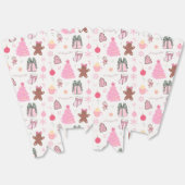 Rosa Weihnachtsmuster Geschenkschachtel (Ungeklappt)