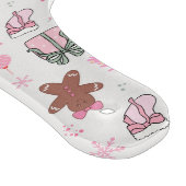 Rosa Weihnachtsmuster Schneidebrett (Ecke)