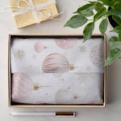 Rosa Weihnachtsmuster Seidenpapier (Geschenk)