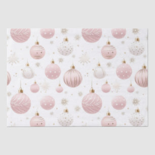 Rosa Weihnachtsmuster Seidenpapier