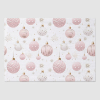 Rosa Weihnachtsmuster Seidenpapier