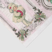 Rosa Weihnachtsprojektrahmen Vol. 1 Decoupage Seidenpapier (Ausschnitt)