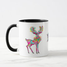 Rosa Weihnachtsrentier Gay Regenbogen Ästhetik